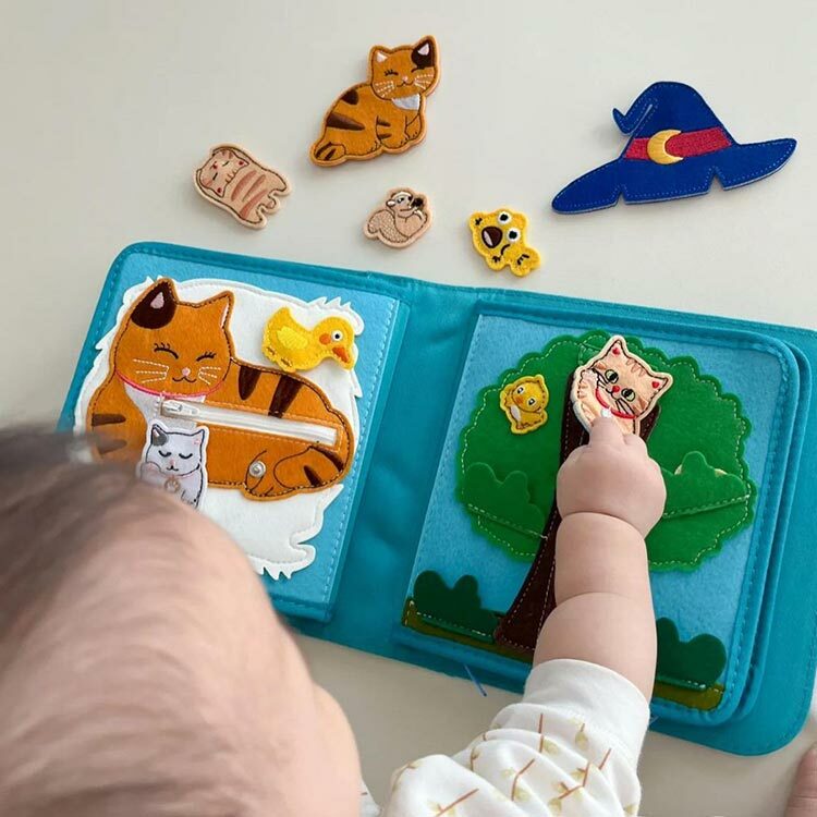 My First Book蒙特梭利寶寶布書-動物冊-貓咪篇(0-3Y)