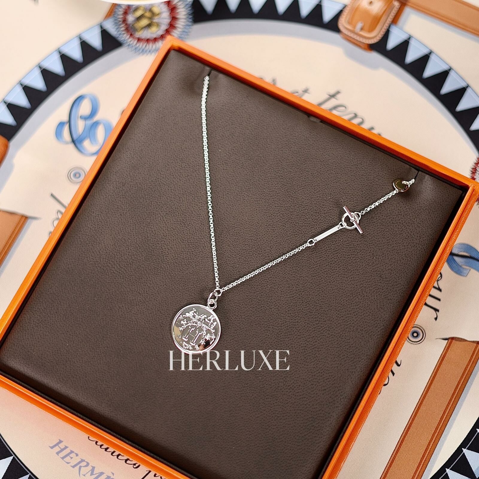 Ex libris pendant 925 silver necklace pm