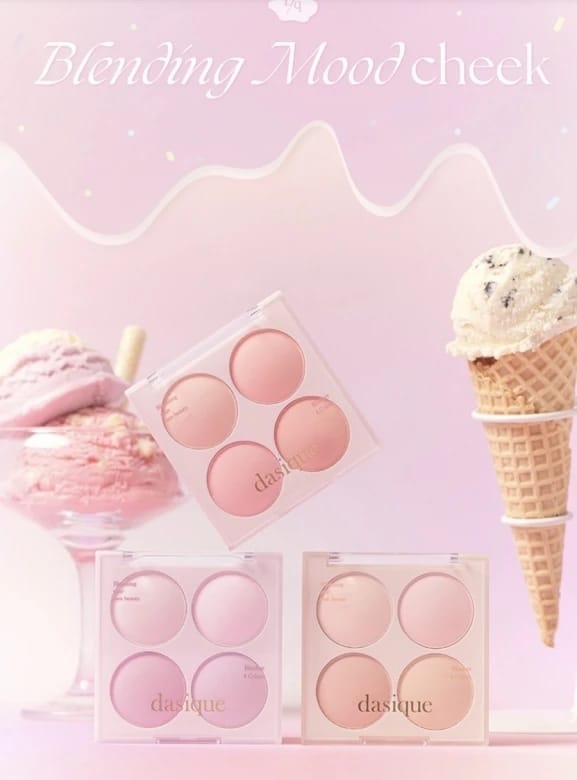 CM34 DASIQUE Blending Mood Cheek (4色胭脂盤)