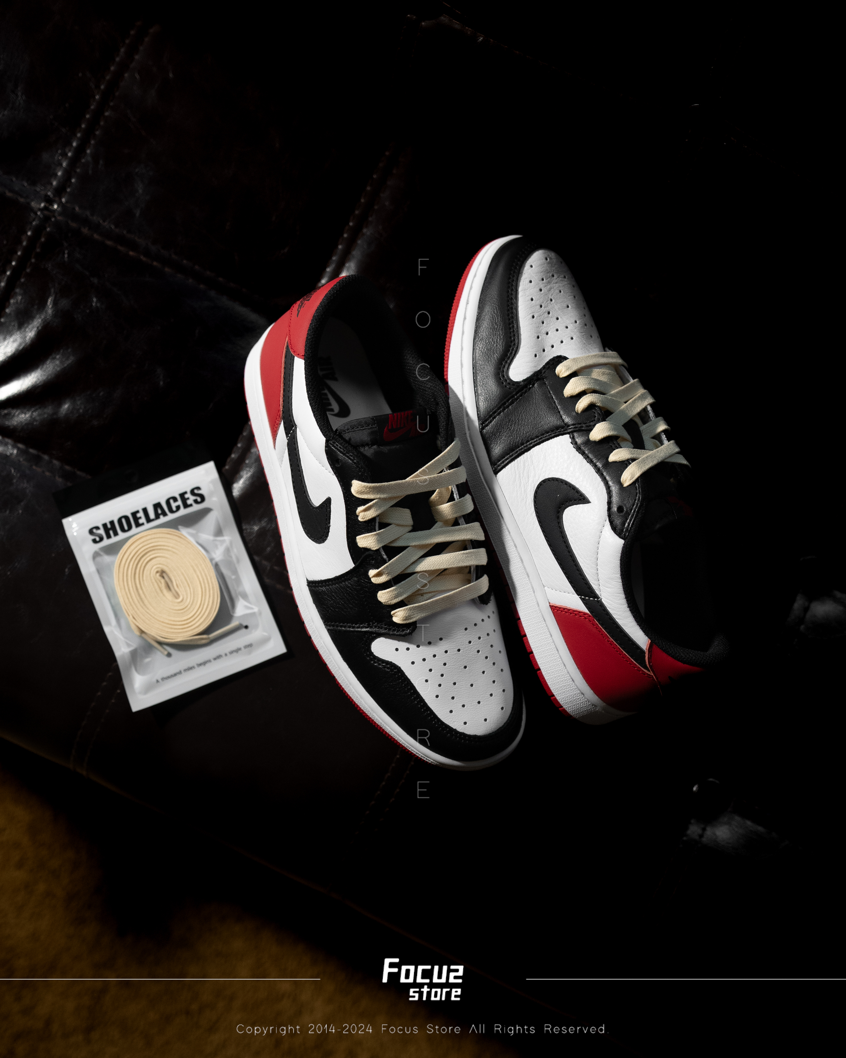 【Focus Store】現貨秒發 Nike Air Jordan 1 Retro Low OG "Black Toe" 黑腳趾 CZ0790-106