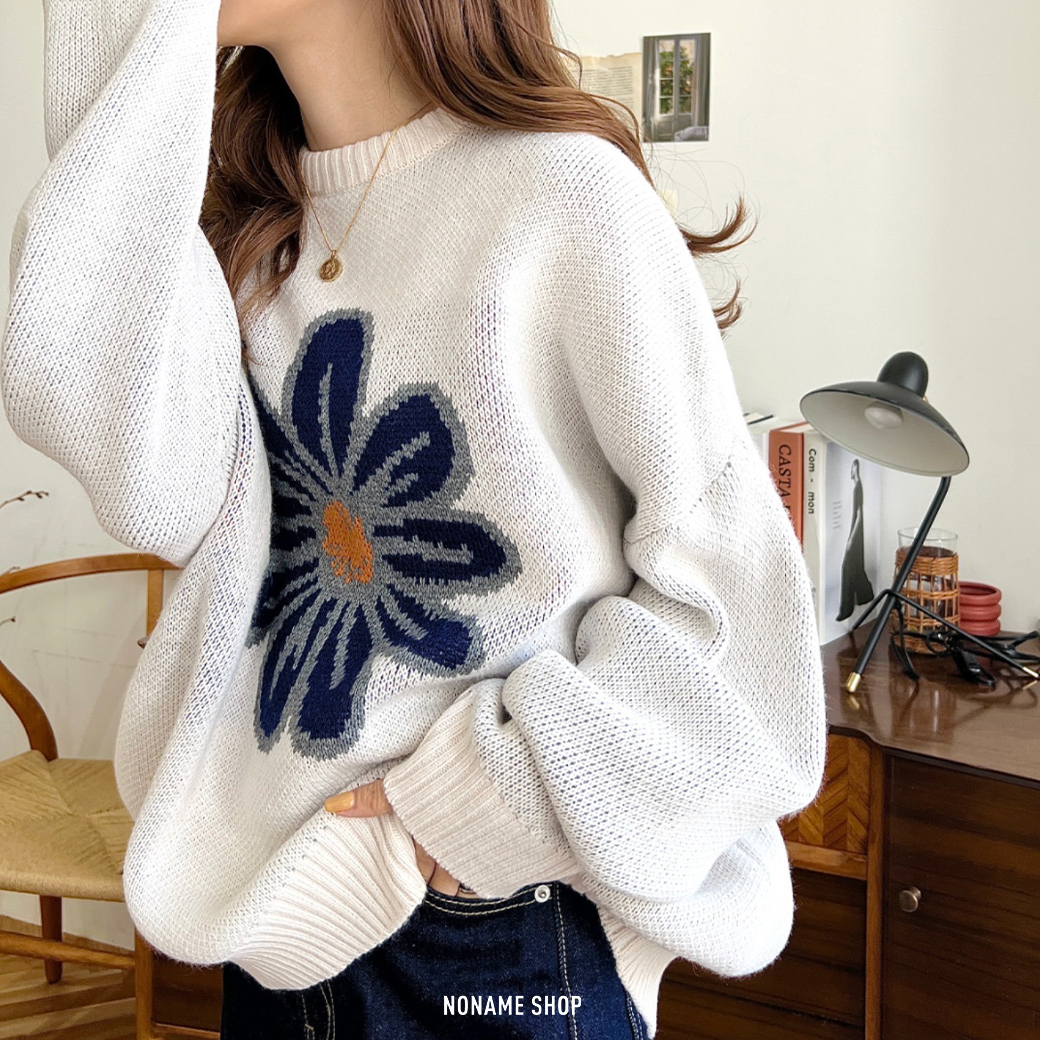 日系品牌 MOMENT+ 針織 花朵 三色 (女款)