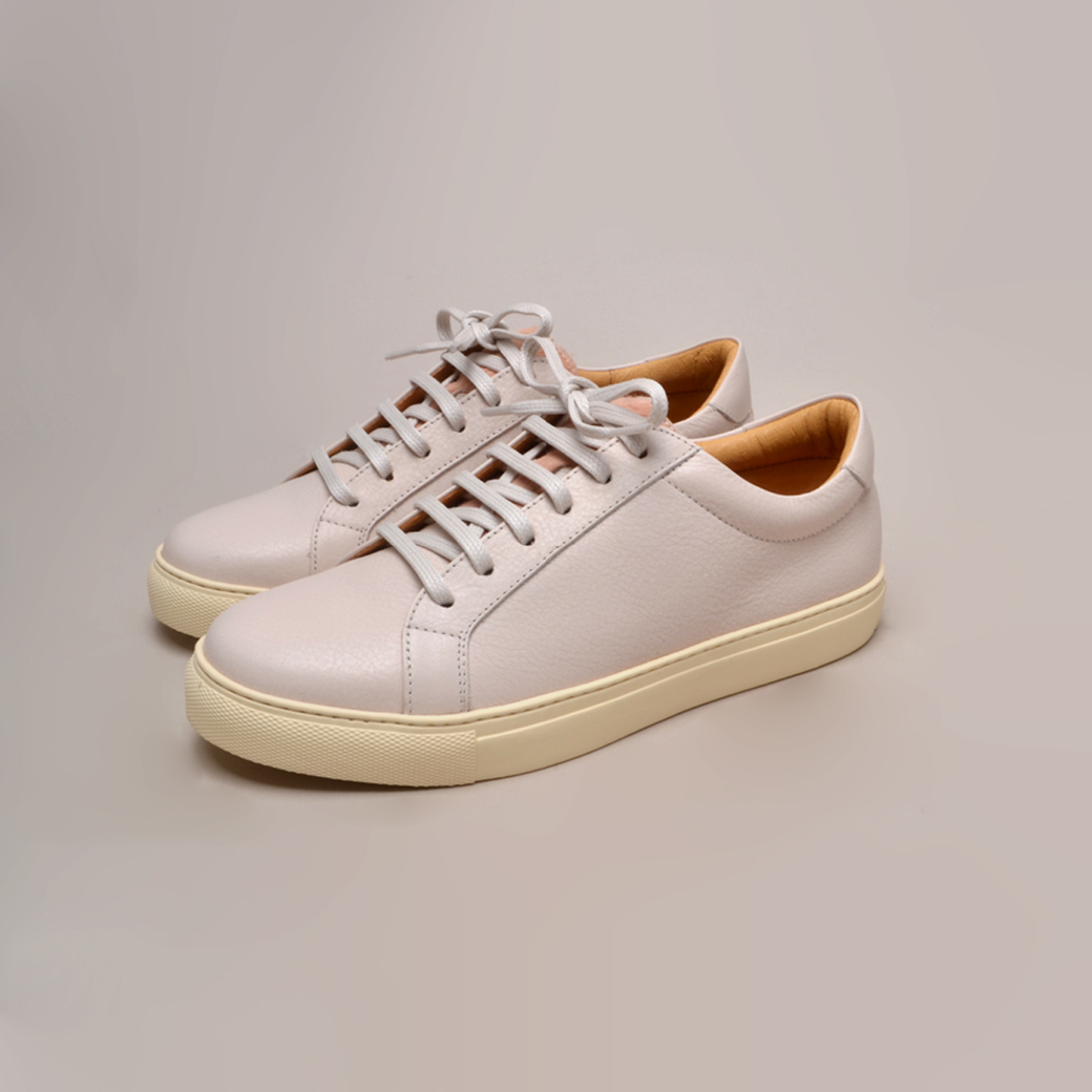 198  淡粉 毛毛拼接 小白鞋