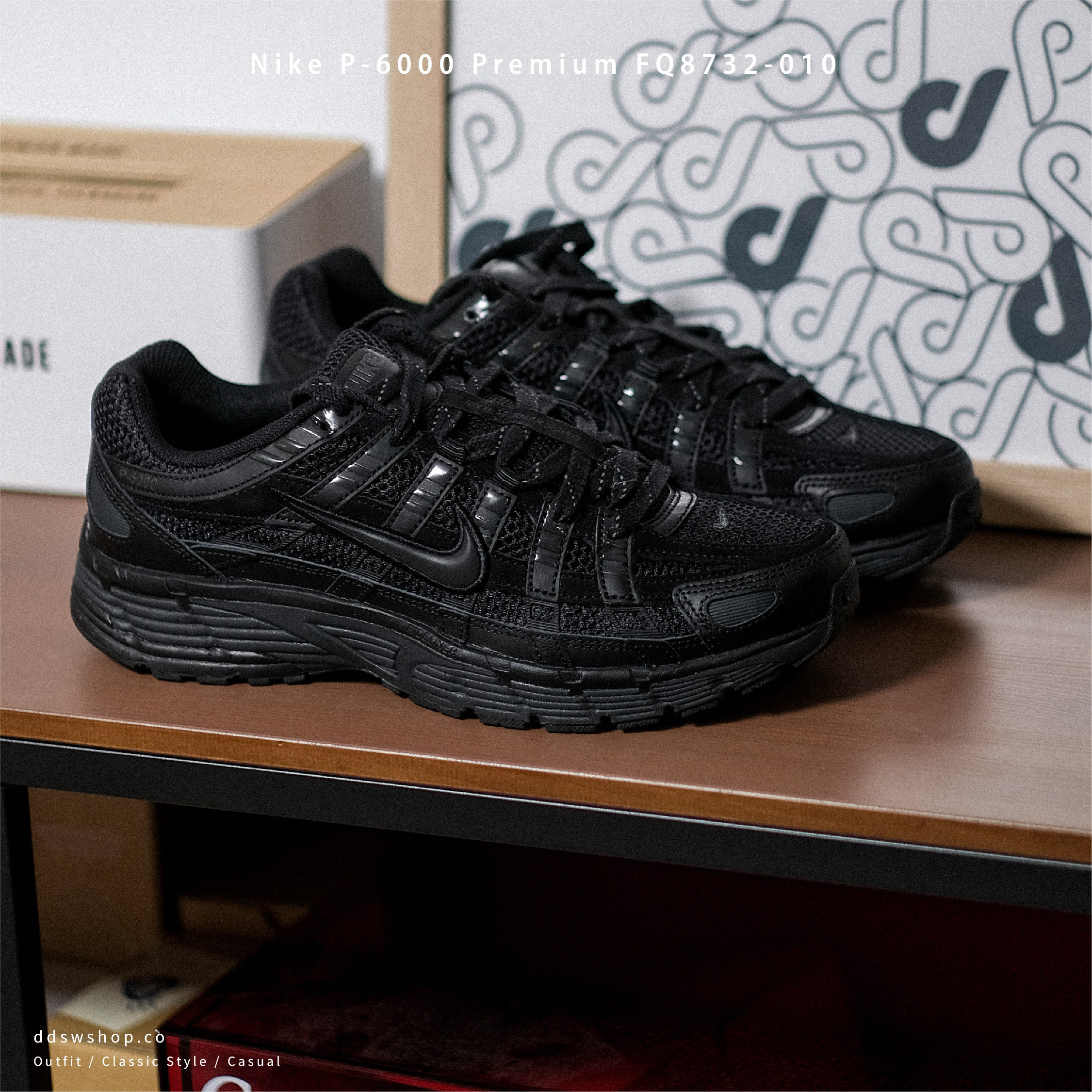 “調貨” Nike P-6000 Premium 復古鞋型 全黑 CD6404-002