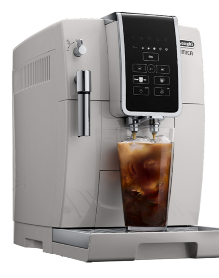 【Delonghi 迪朗奇】 DINAMICA ECAM350.20.W 全自動義式咖啡機 冰咖啡愛好首選 (時尚白)