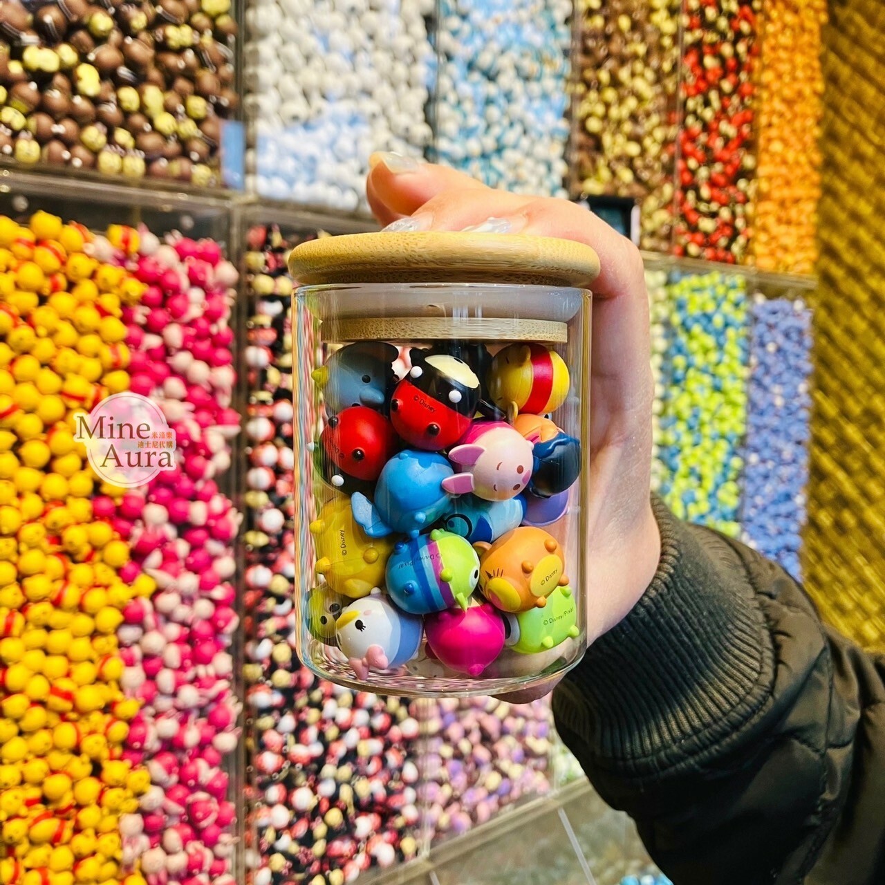 (現貨) 樂園限定 TSUM TSUM 迷你公仔+玻璃瓶 (綜合款) -香港迪士尼樂園