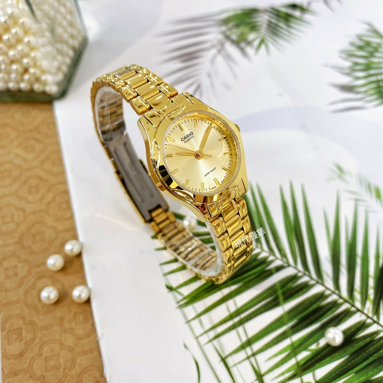 【CASIO 卡西歐】時尚精緻小巧淑女腕錶 LTP-1275G-9A 25mm 現代鐘錶