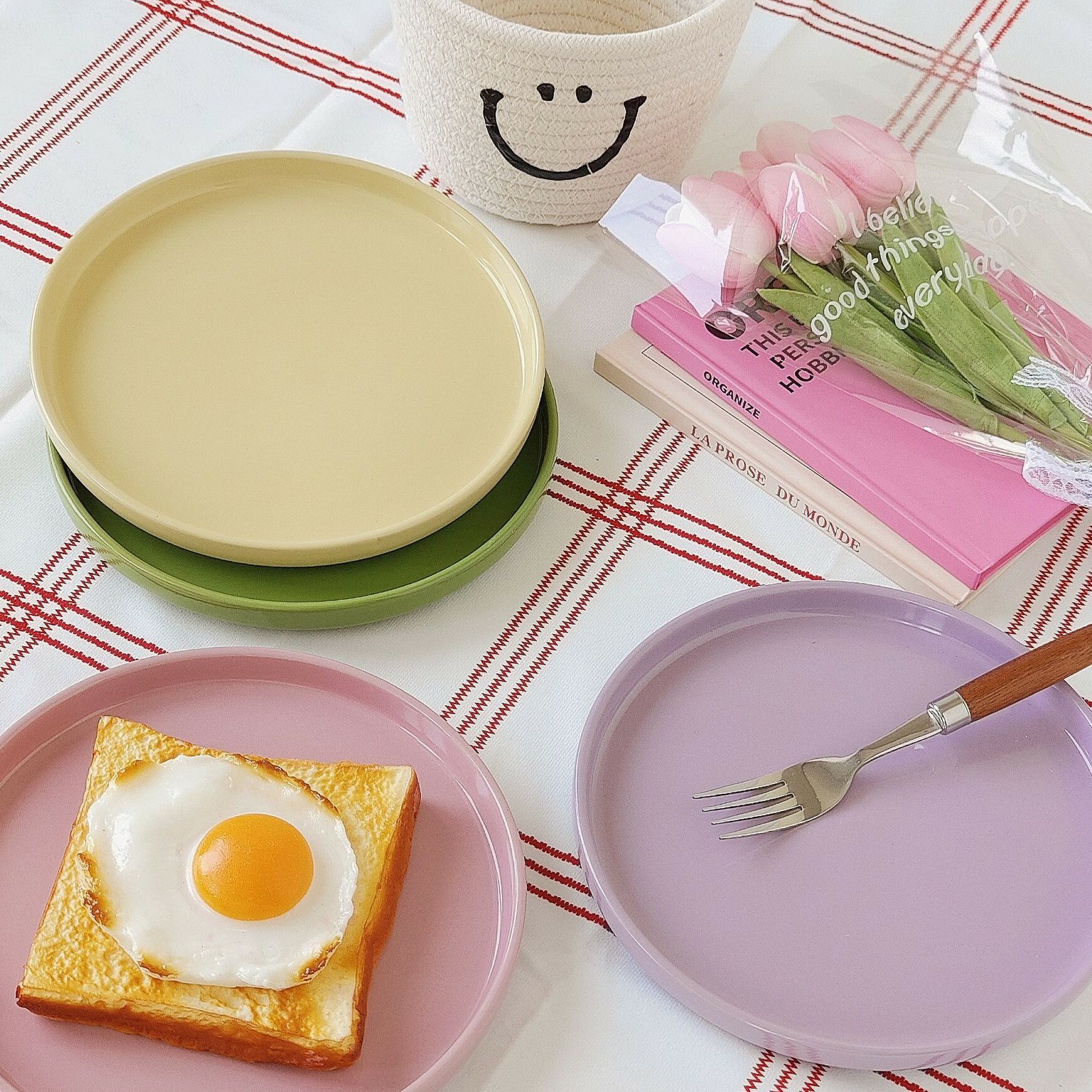 《3669》繽紛陶瓷釉下彩甜點圓盤