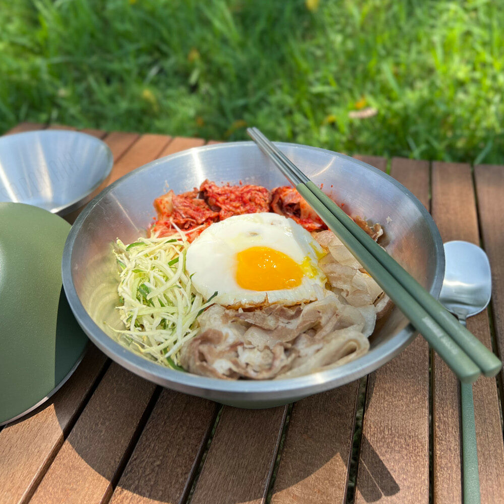 【仙德曼】雙層304不鏽鋼笠形碗公/湯碗組