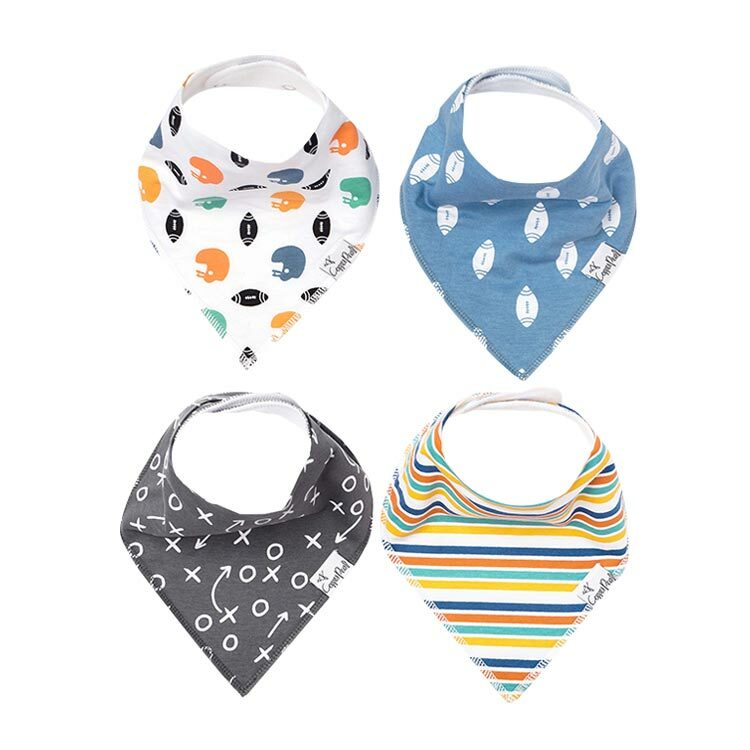 美國Copper Pearl時尚吸水圍兜四件組-足球小將