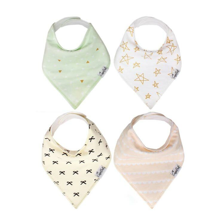 美國Copper Pearl時尚吸水圍兜四件組-巴黎魅力