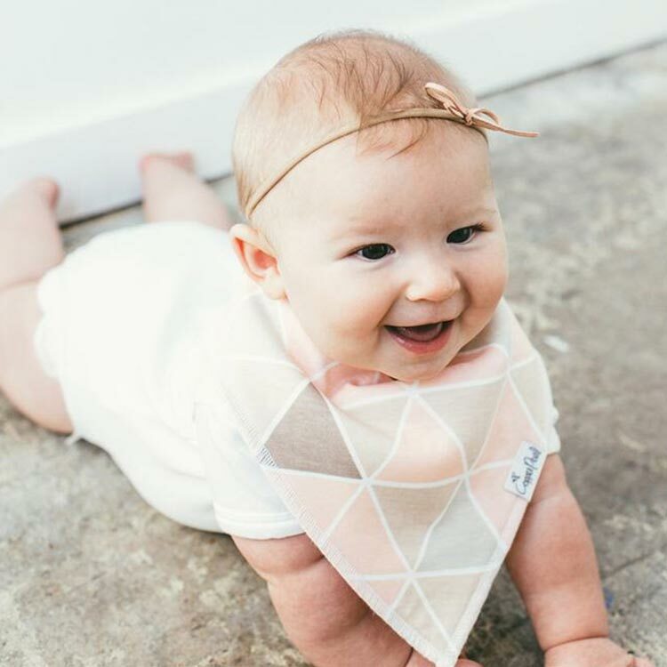 美國Copper Pearl時尚吸水圍兜四件組-幾何甜心