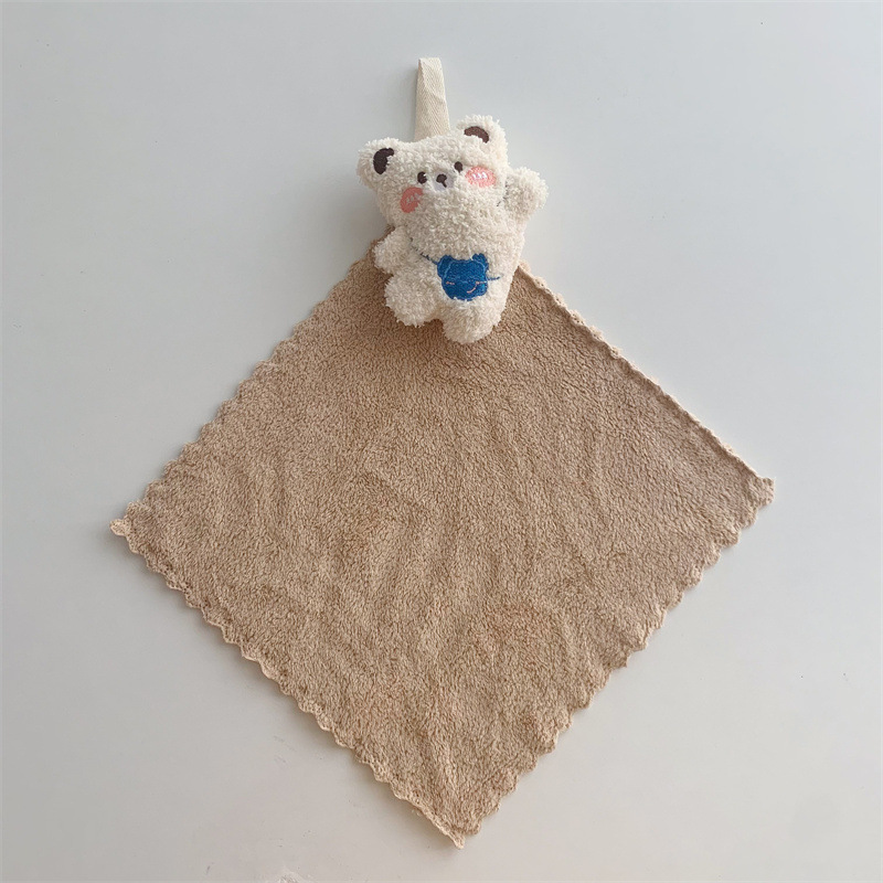 《3672》可愛跳跳小熊掛式擦手巾