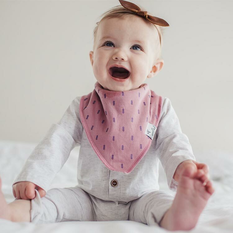 美國Copper Pearl時尚吸水圍兜四件組-甜蜜蘿拉