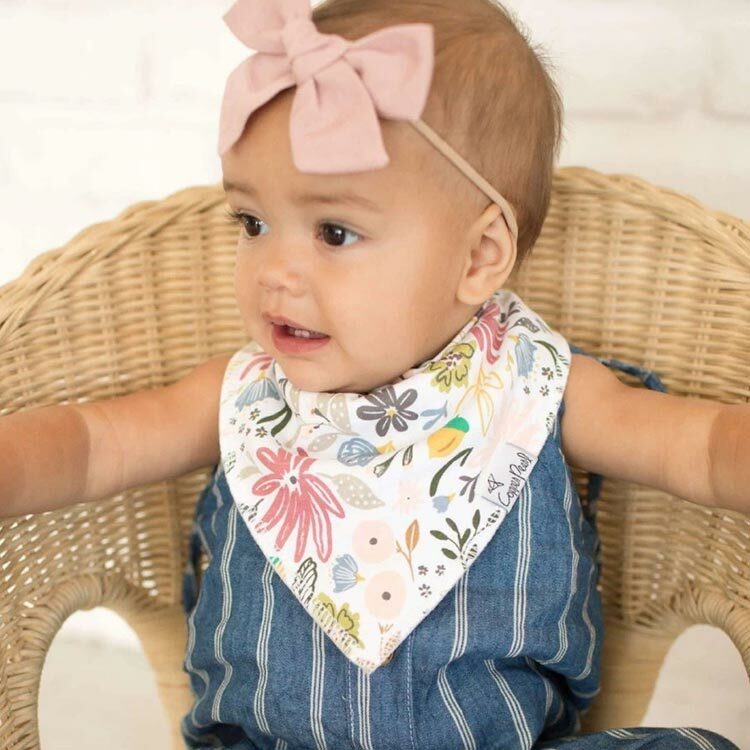 美國Copper Pearl時尚吸水圍兜四件組-橄欖清香