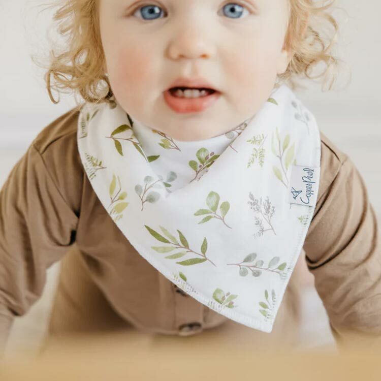 美國Copper Pearl時尚吸水圍兜四件組-千鶴花語