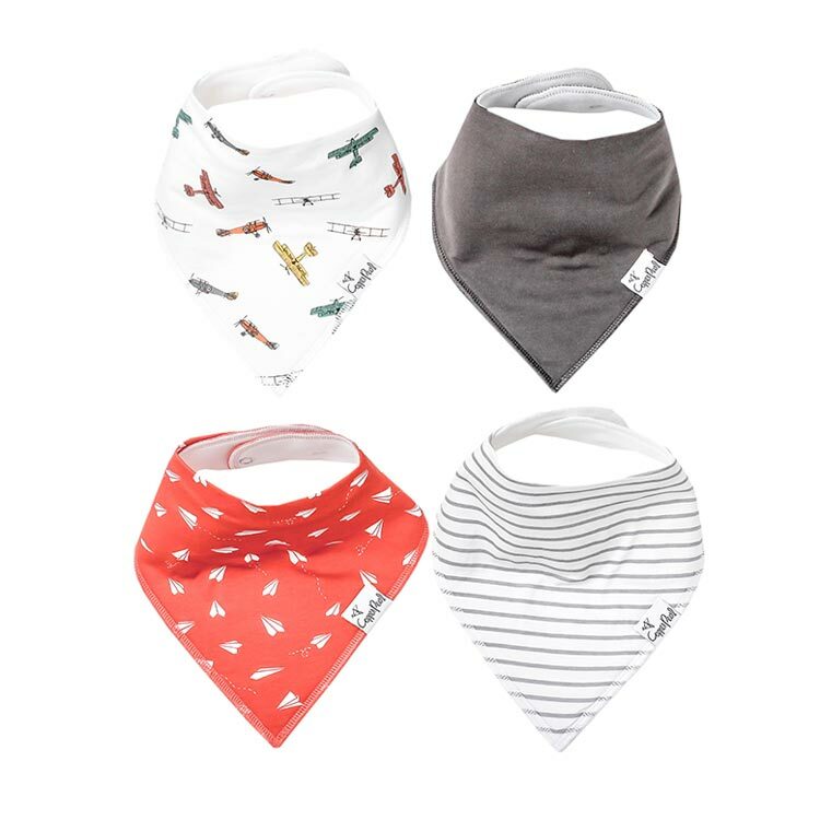 美國Copper Pearl時尚吸水圍兜四件組-翱翔天際