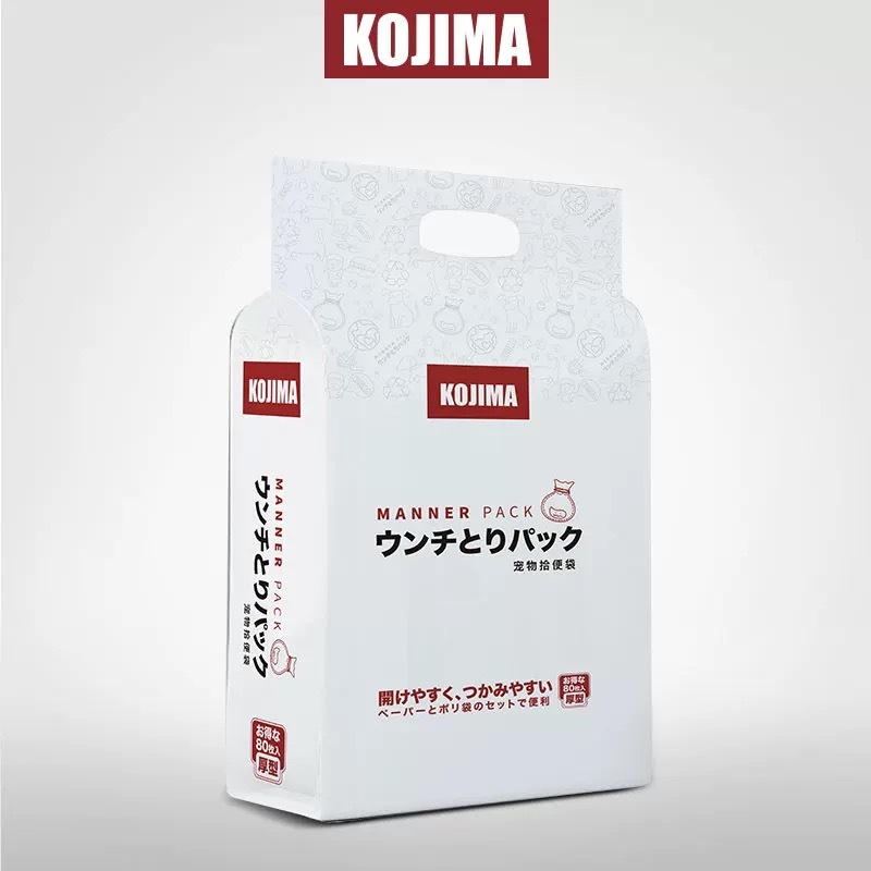 KOJIMA 宠物拾便袋 80片