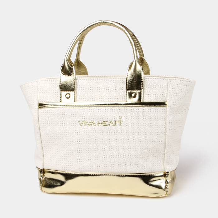 金屬感皮革手提袋