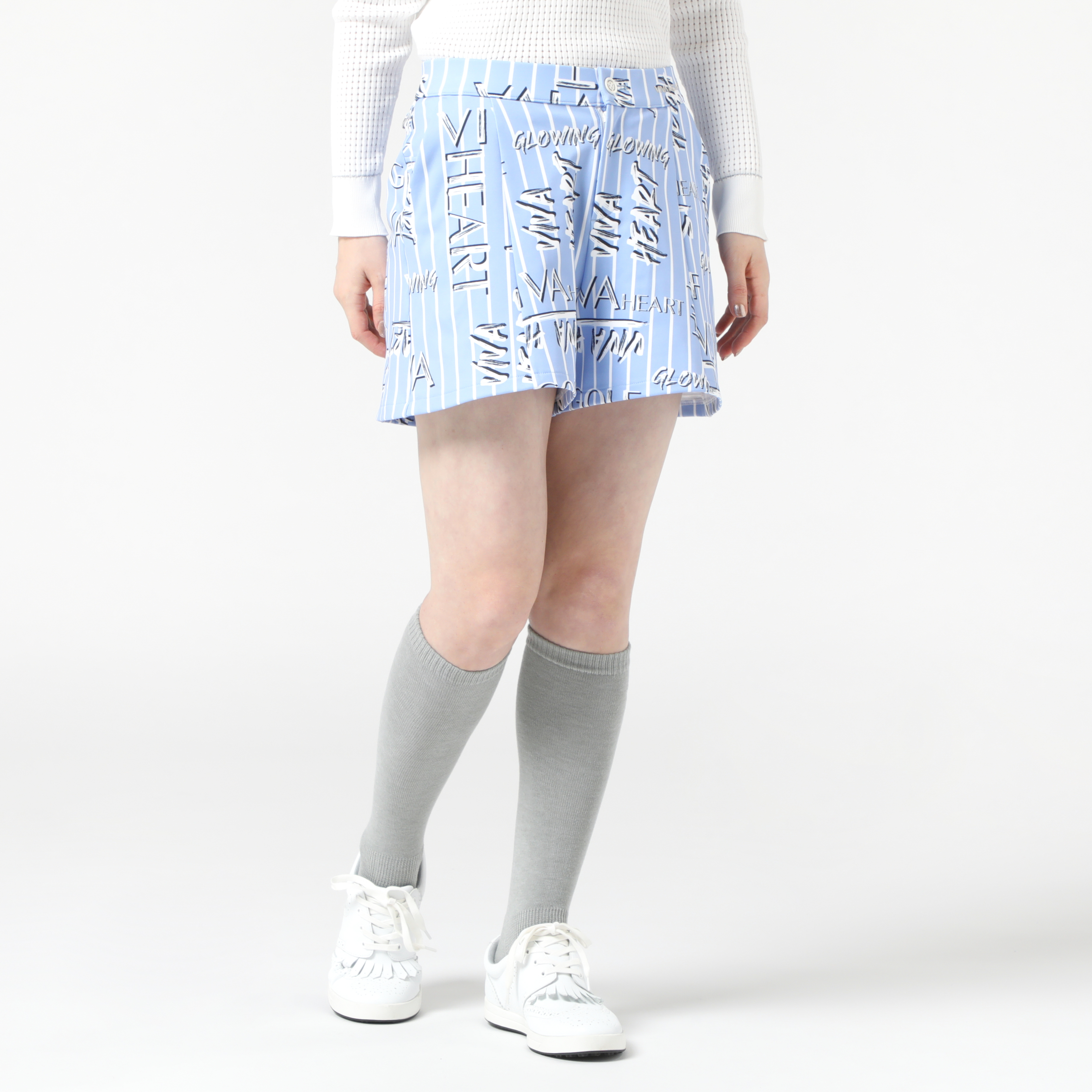 女士-彈性喇叭裙褲