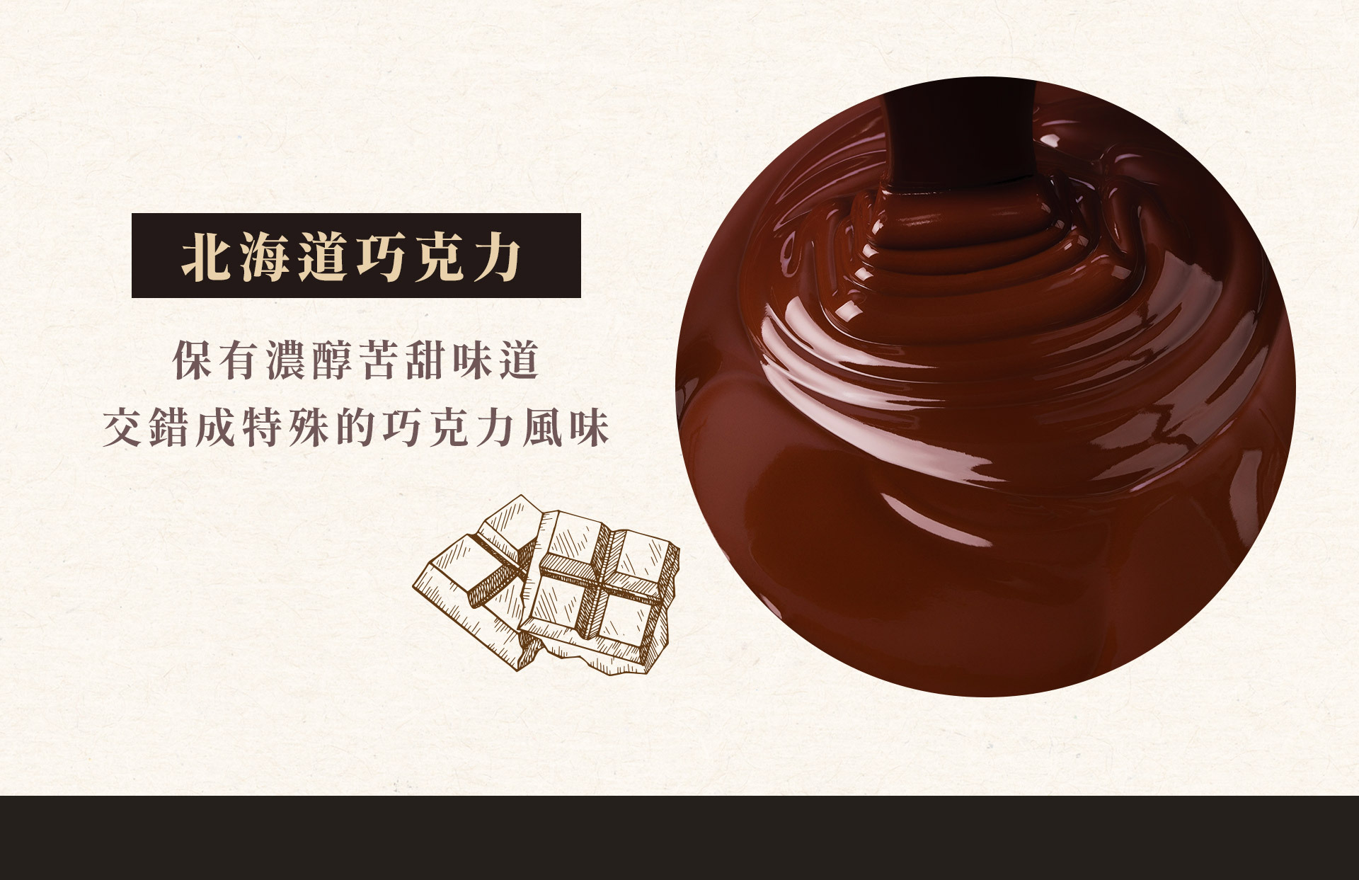 濃郁的巧克力和威士忌的酒香相結合