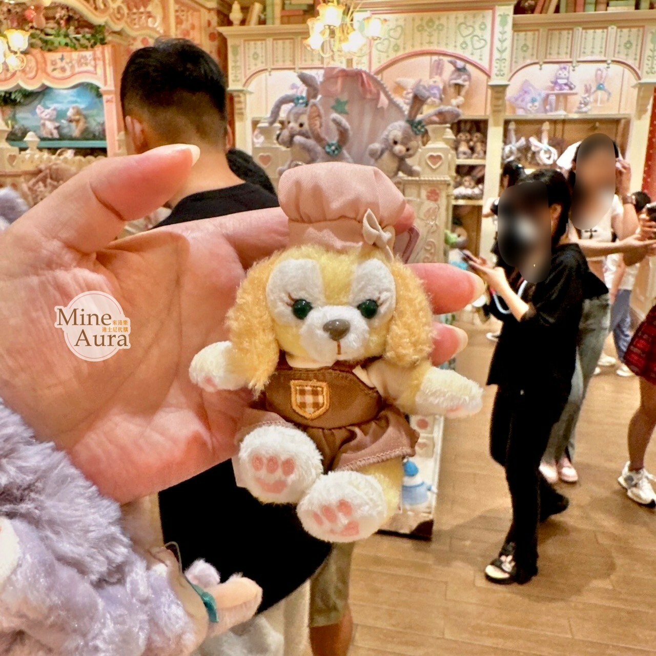 可琦安 餅乾 CookieAnn廚師裝造型 坐姿吊飾 -上海迪士尼樂園