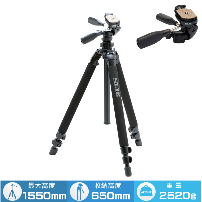 SLIK Pro 400 DX 專業三腳架(附SH-705E雲台)