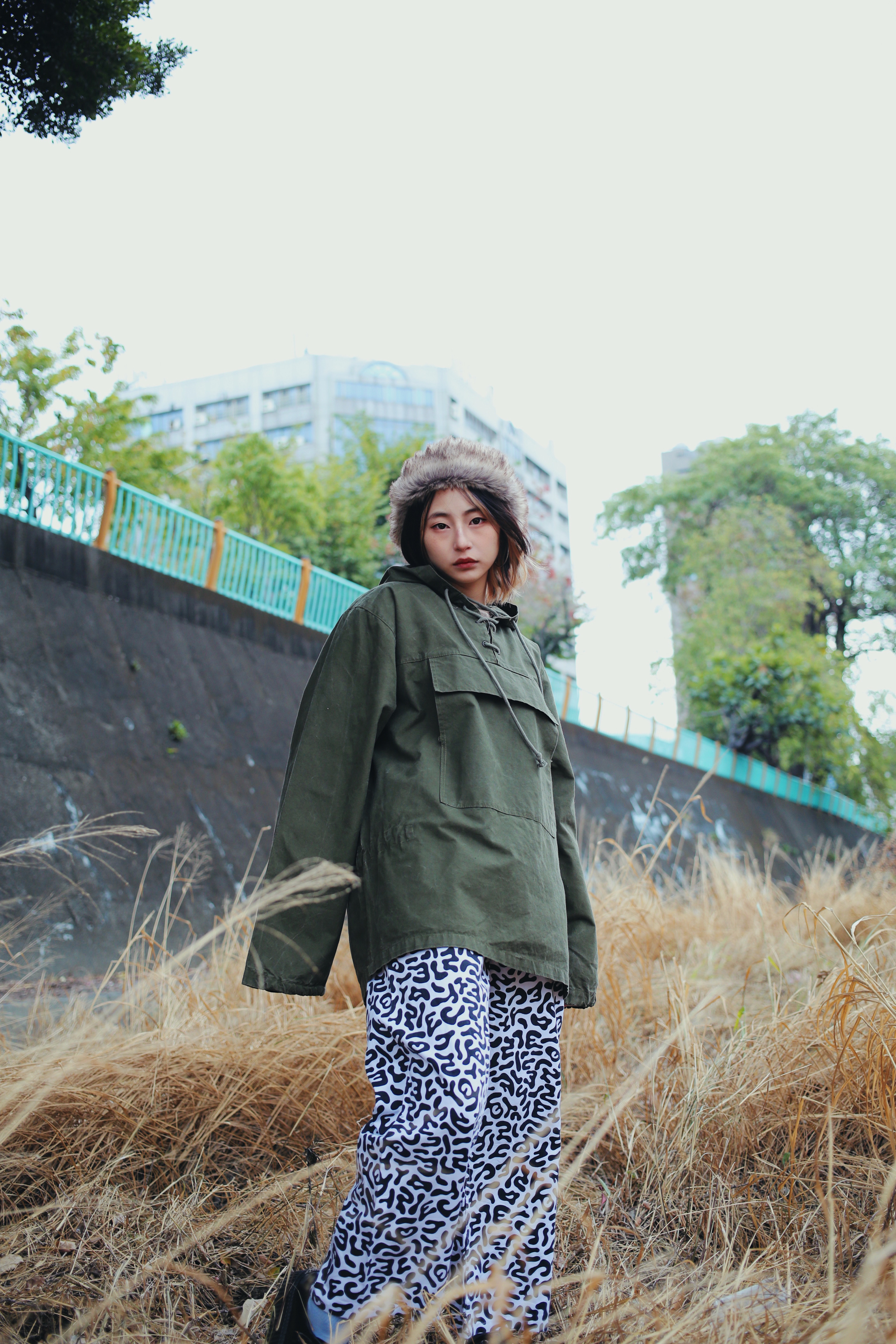Vintage Euro military anorak / 古著歐洲軍品連帽抽繩罩衫