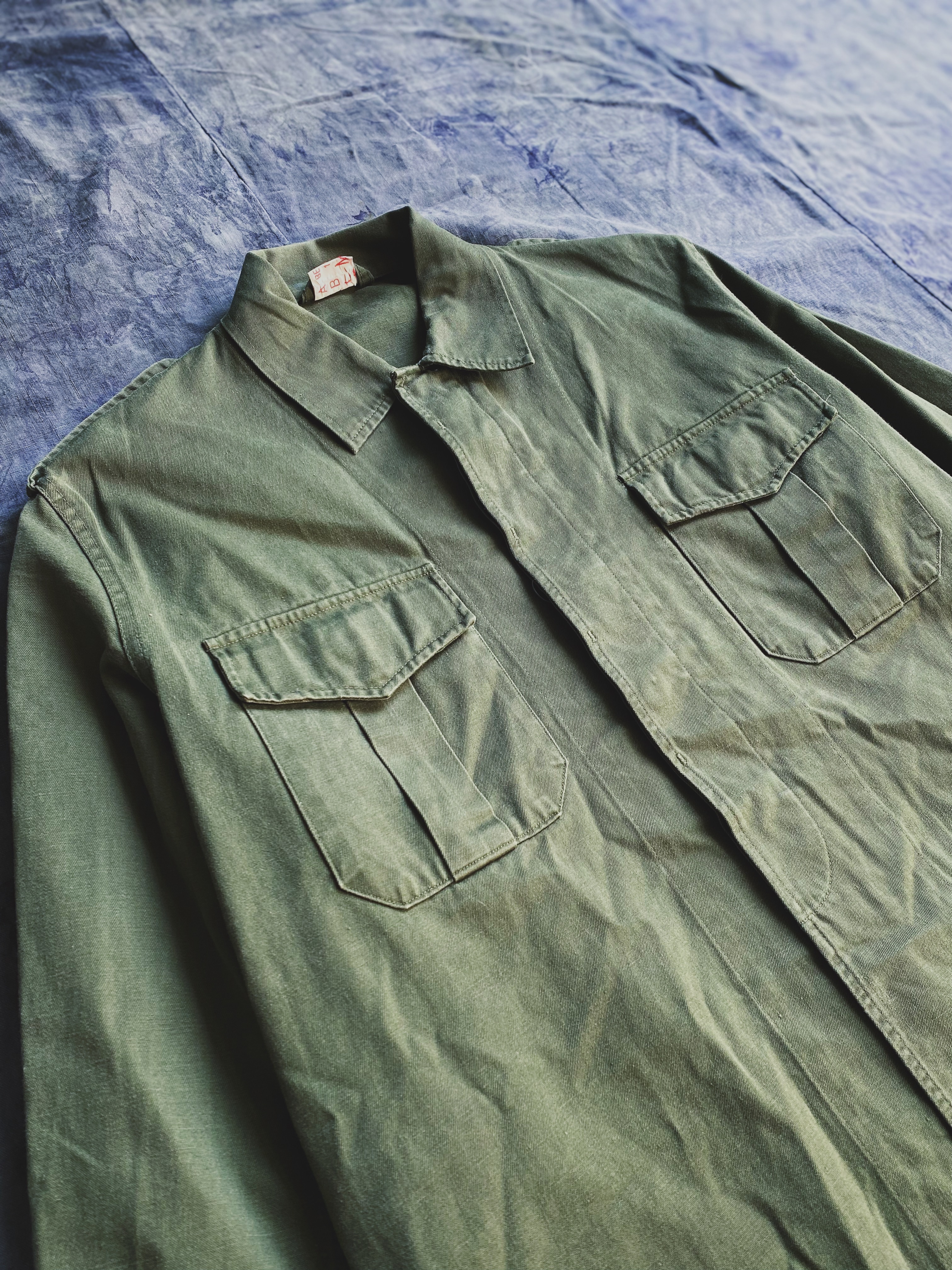 Vintage Belgium army field shirt  / 古著比利時軍公發野戰襯衫