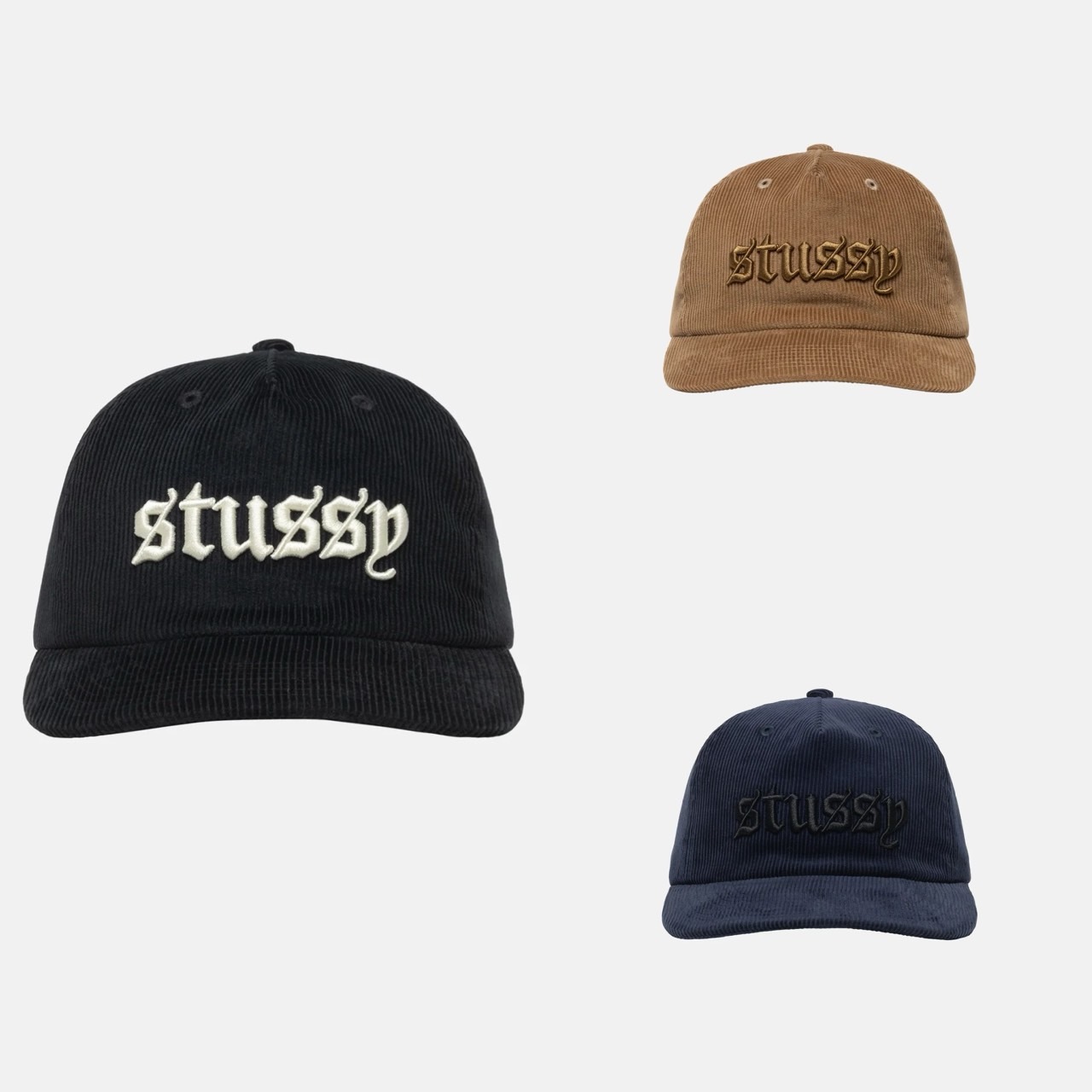 STUSSY MID-DEPTH OLD ENGLISH SNAPBACK 字體老帽新款