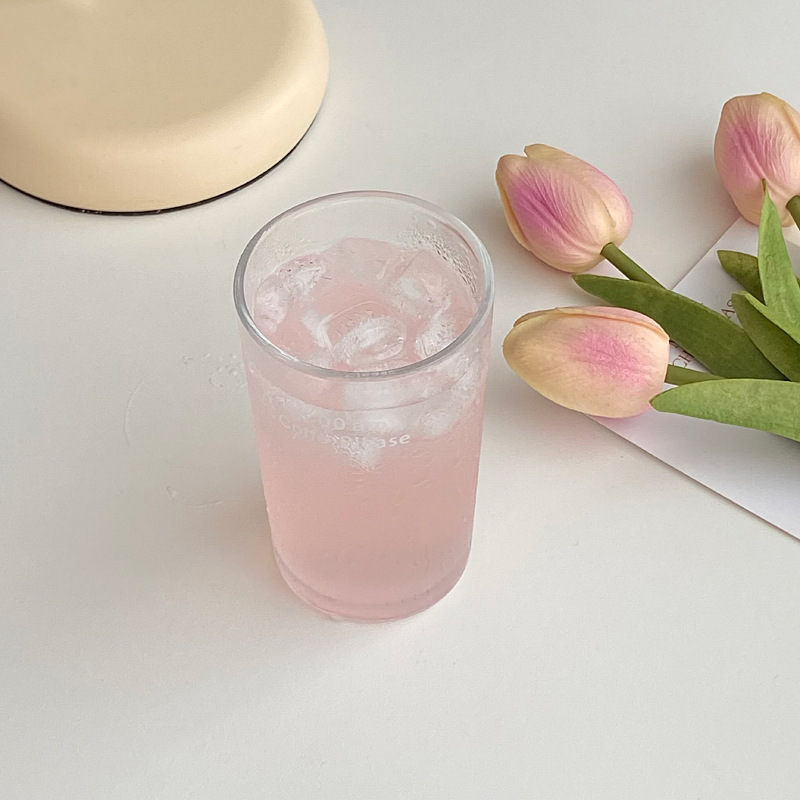 《3677》早點喝咖啡英文字母玻璃杯