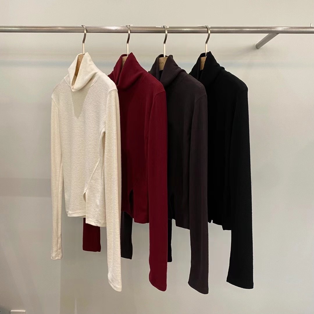 🇰🇷 高領羊毛 側開岔 袖套 打底衣