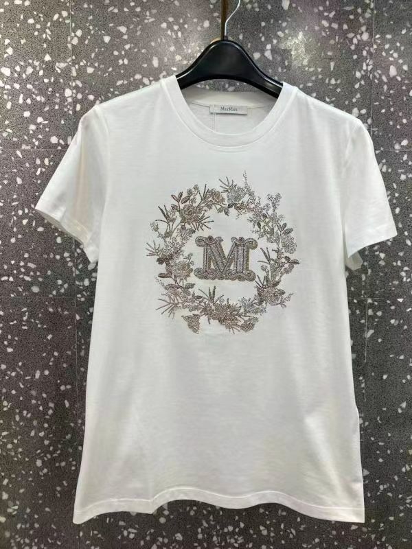 Max Mara  白色徽標字母短袖tee ELMO  009 -T