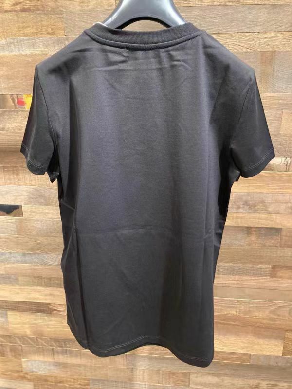 Max Mara   黑色徽标字母短袖teeELMO   010    -T