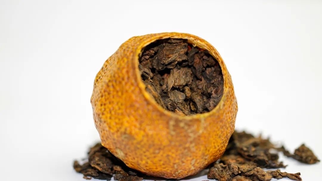 大益陳皮普洱熟茶金柑普金罐大紅柑N版200克