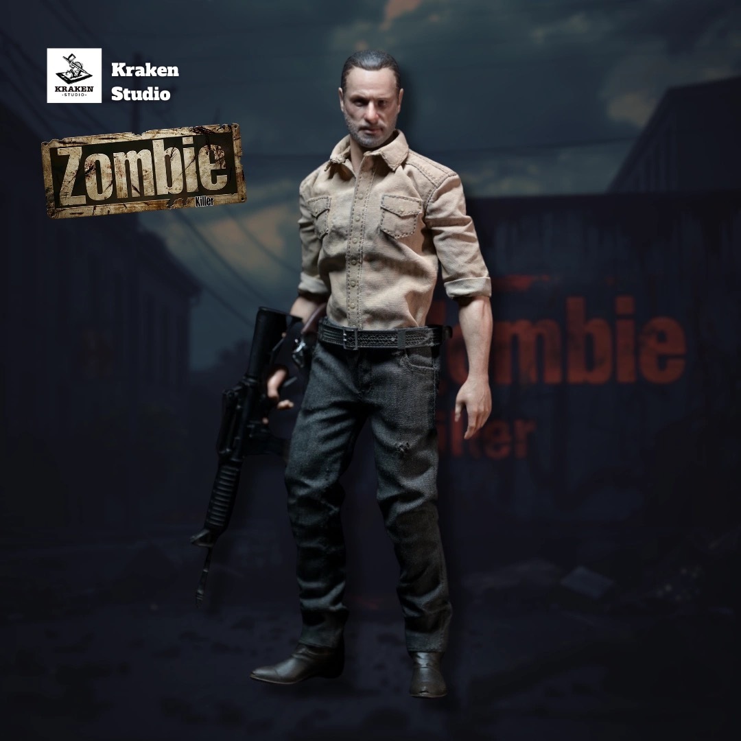 Kraken Studio 1/12 Zombie Killer Rick Action Figure