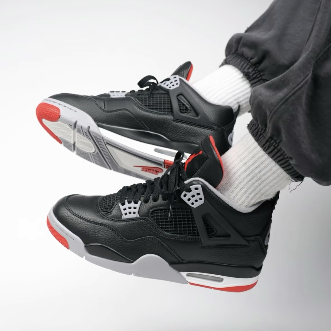 Nike Jordan 4 Retro Bred Reimagined 黑公牛 黑紅 喬登4代