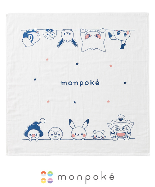 Monpoke - Pokemon日本製正方形浴巾