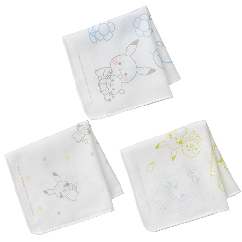 Monpoke - Pokemon 紡布手巾仔 3P