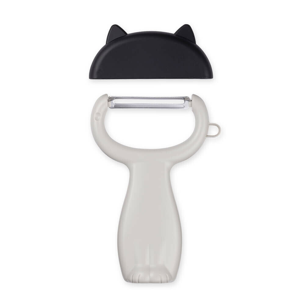 貓咪 三合一削皮刀 削皮磨泥器(附蓋)｜日本Nyammy