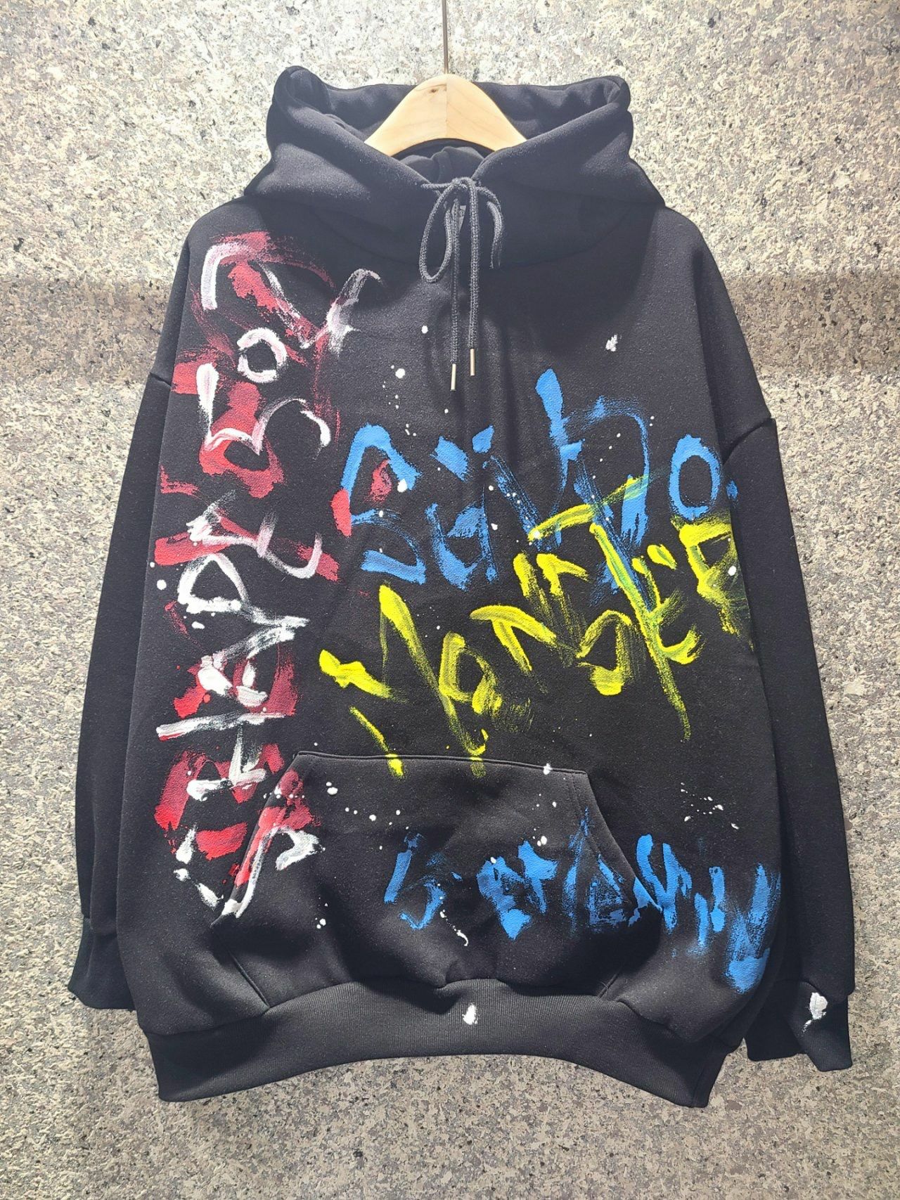 英文字連帽衛衣(薄抓毛底) T5332