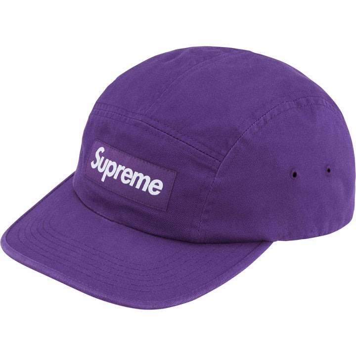 現貨┃Supreme 24ss Washed Chino Twill Camp Cap 五分割水洗牛仔