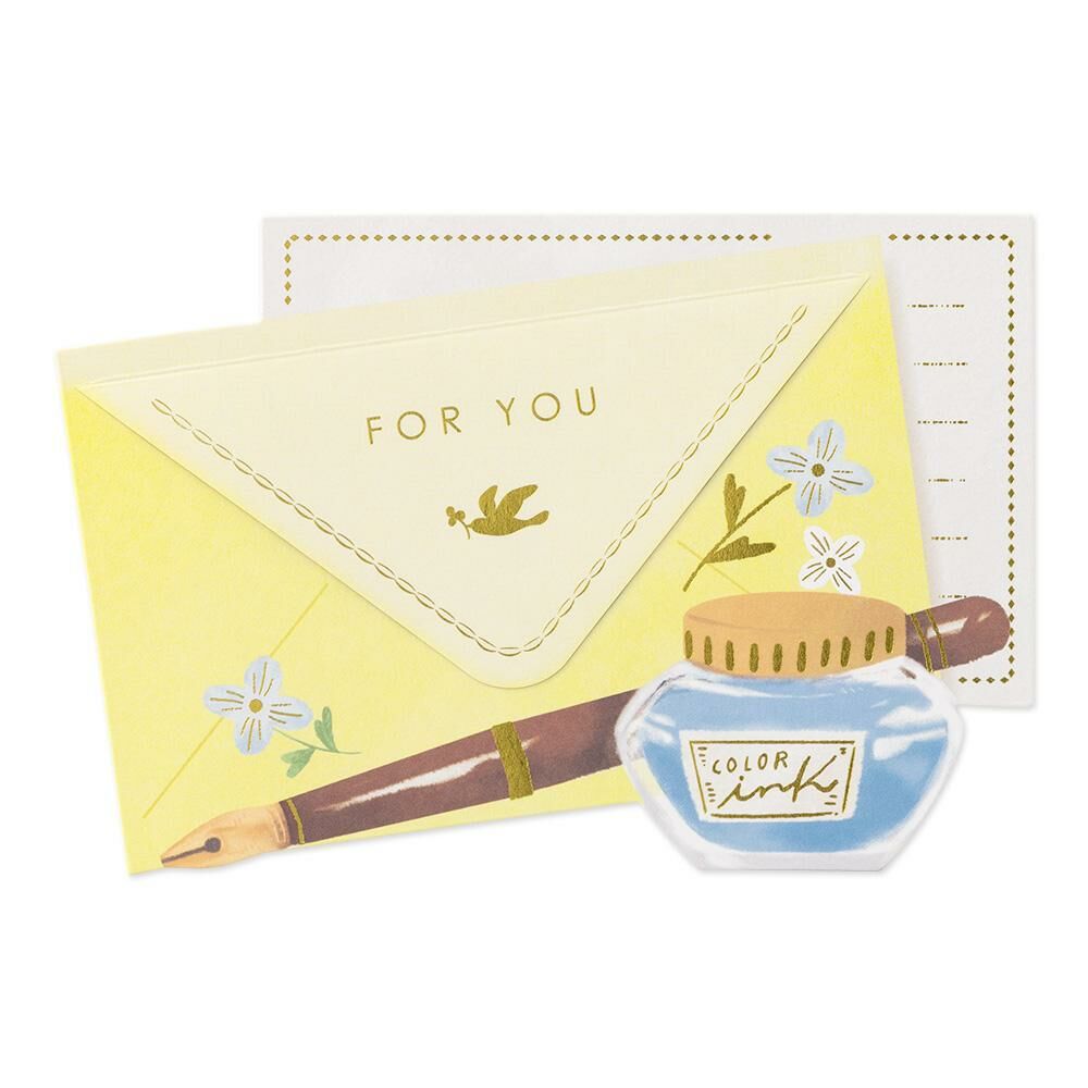 開窗卡片 生日卡片 信紙 附信封｜MIDORI 日本