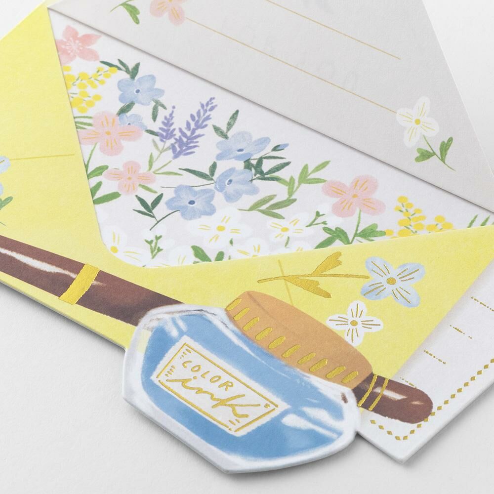 開窗卡片 生日卡片 信紙 附信封｜MIDORI 日本