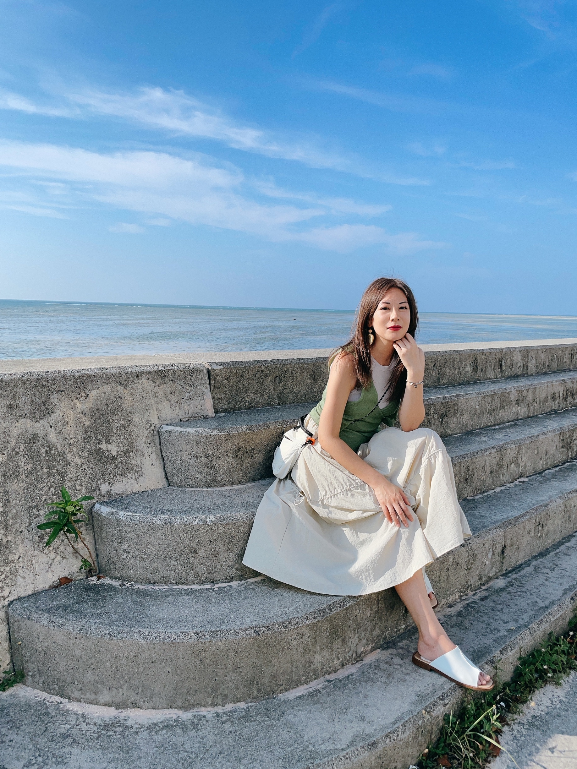 （Special Price) 塔夫綢抽繩半身裙 (兩色入)【日本直送】