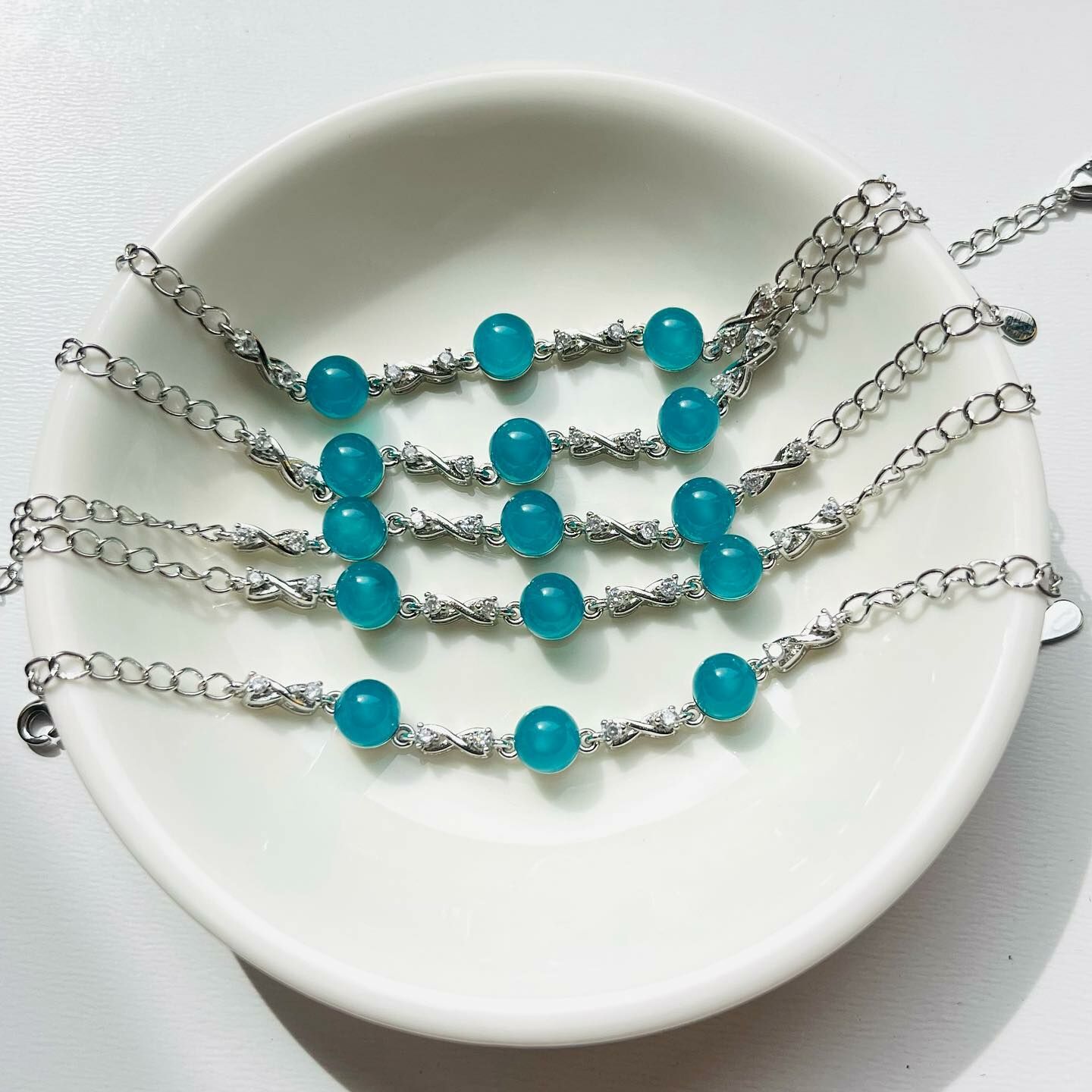 [原石] 冰種天河石 水晶手鏈