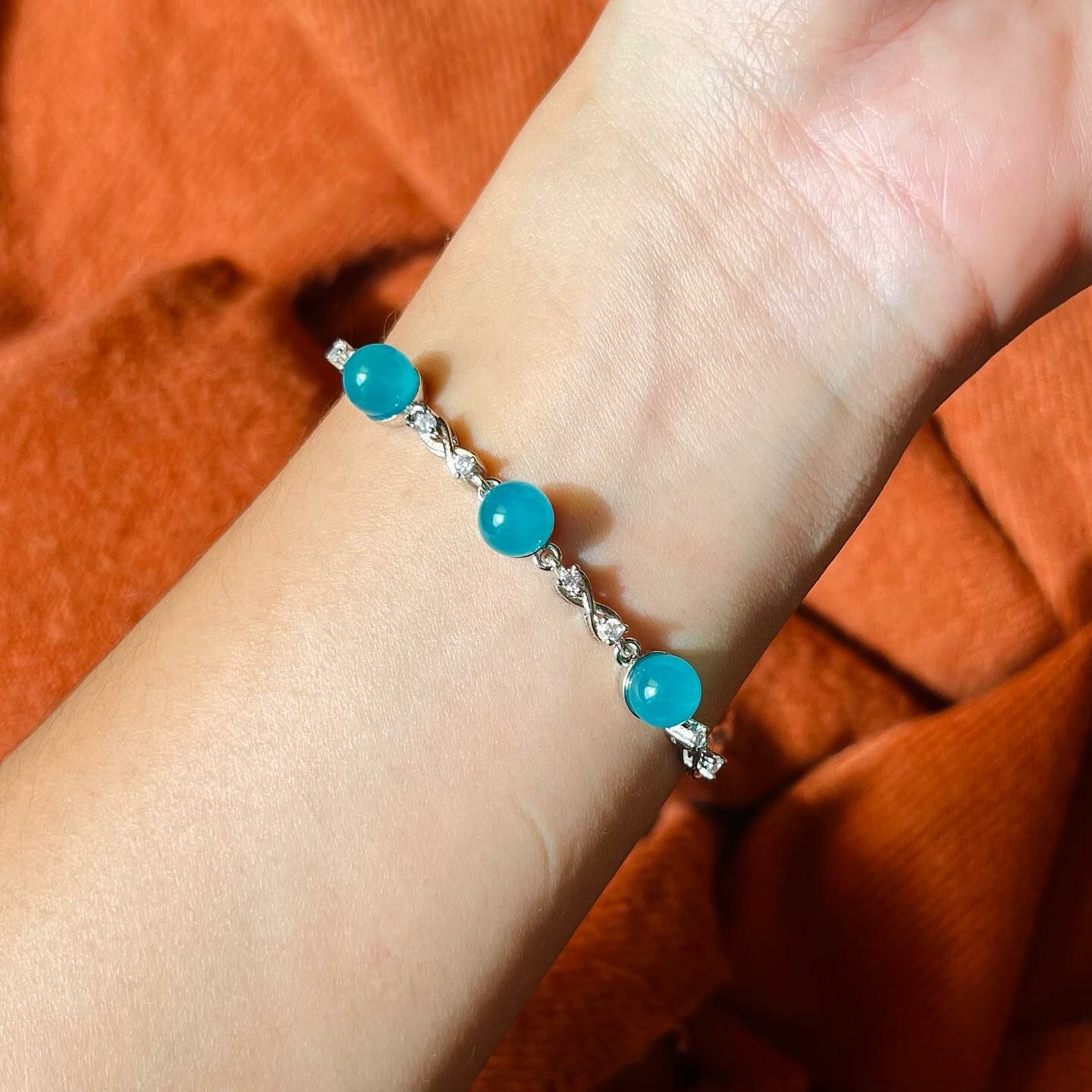 [原石] 冰種天河石 水晶手鏈