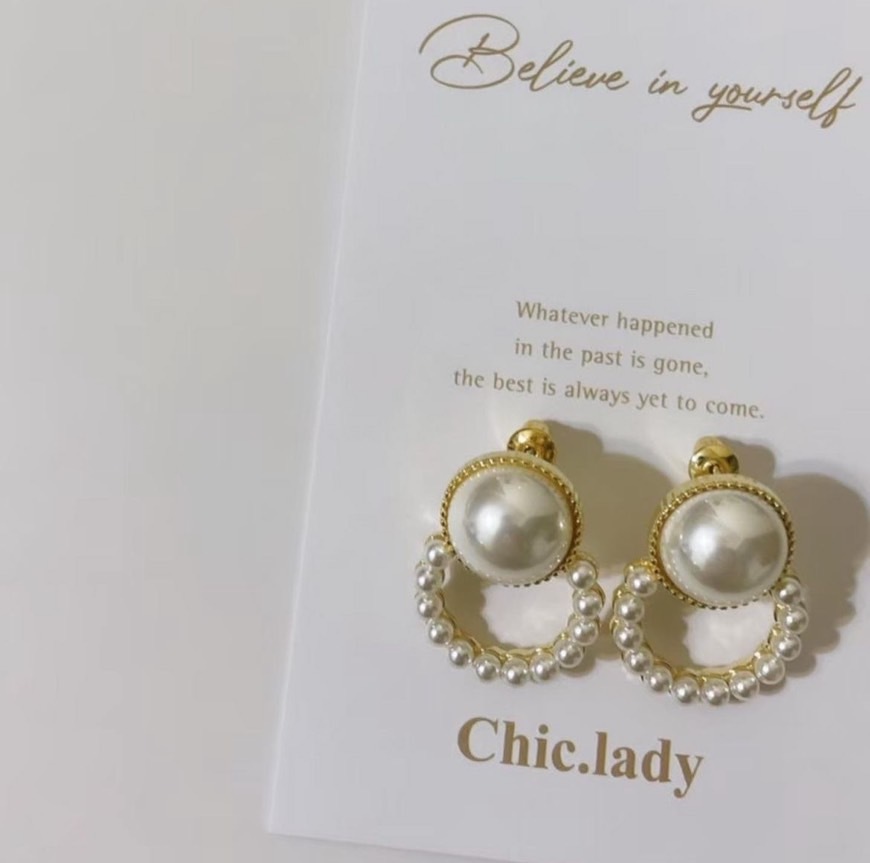 Earrings | 赫本風珍珠圈