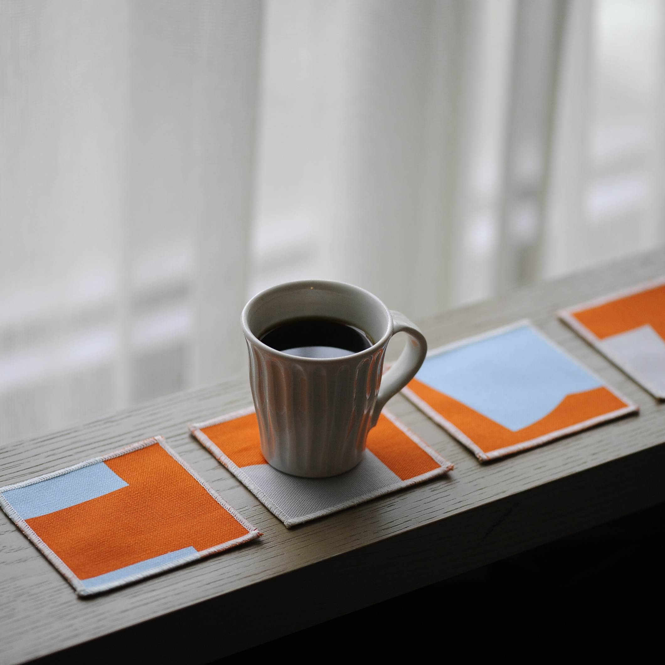 帆布杯墊 / 風箏紅