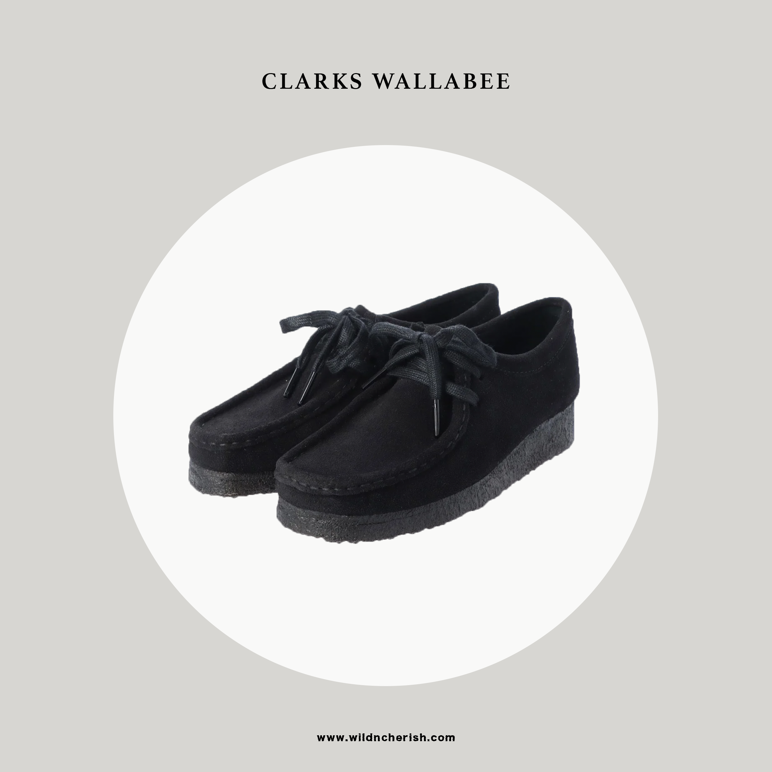 預訂 | Clarks Originals Wallabee 麂皮 全黑色