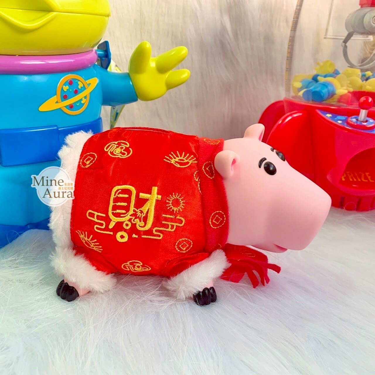 (特價現貨) 火腿豬 Ham 新年裝 造型 存錢桶 擺飾品 玩具總動員 Toy Story -上海迪士尼樂園